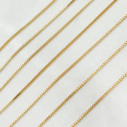 1MMGF. 14k Gold Filled 1mm Link Box Chain